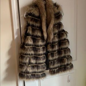 Chico’s size 2 “fur” vest